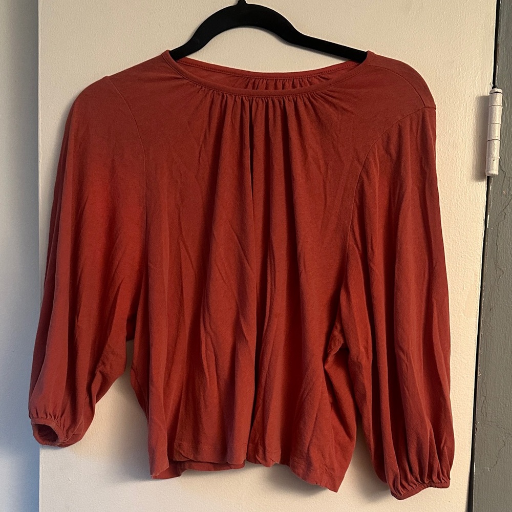 Women's Dark Coral Longsleeve Top